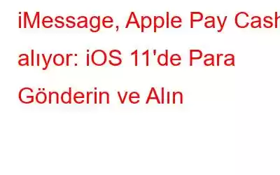 iMessage, Apple Pay Cash'i alıyor: iOS 11'de Para Gönderin ve Alın