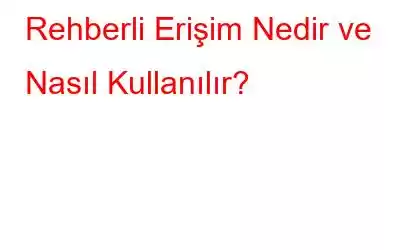 Rehberli Erişim Nedir ve Nasıl Kullanılır?