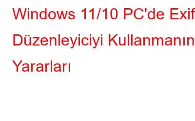 Windows 11/10 PC'de Exif Düzenleyiciyi Kullanmanın Yararları