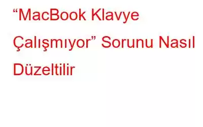 “MacBook Klavye Çalışmıyor” Sorunu Nasıl Düzeltilir