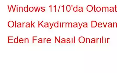 Windows 11/10'da Otomatik Olarak Kaydırmaya Devam Eden Fare Nasıl Onarılır