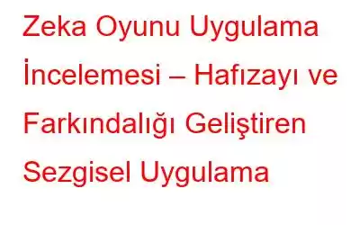 Zeka Oyunu Uygulama İncelemesi – Hafızayı ve Farkındalığı Geliştiren Sezgisel Uygulama