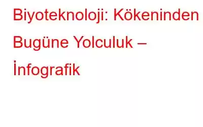 Biyoteknoloji: Kökeninden Bugüne Yolculuk – İnfografik