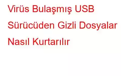 Virüs Bulaşmış USB Sürücüden Gizli Dosyalar Nasıl Kurtarılır