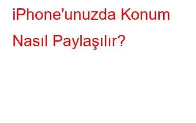 iPhone'unuzda Konum Nasıl Paylaşılır?