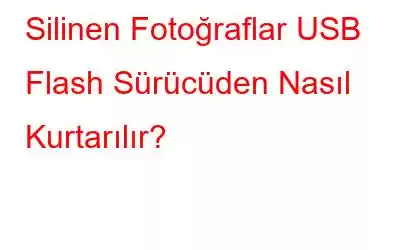 Silinen Fotoğraflar USB Flash Sürücüden Nasıl Kurtarılır?