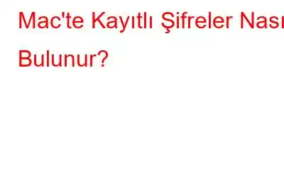 Mac'te Kayıtlı Şifreler Nasıl Bulunur?