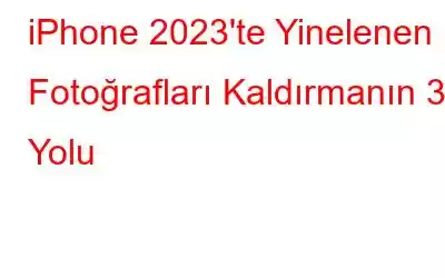 iPhone 2023'te Yinelenen Fotoğrafları Kaldırmanın 3 Yolu