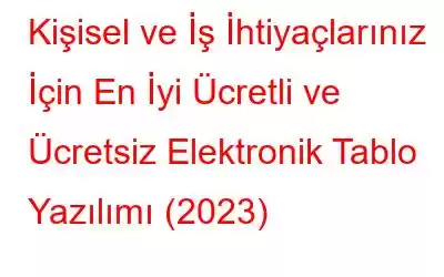 Kişisel ve İş İhtiyaçlarınız İçin En İyi Ücretli ve Ücretsiz Elektronik Tablo Yazılımı (2023)