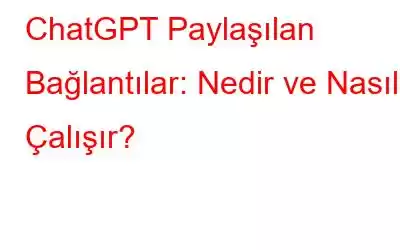 ChatGPT Paylaşılan Bağlantılar: Nedir ve Nasıl Çalışır?