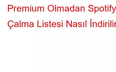 Premium Olmadan Spotify Çalma Listesi Nasıl İndirilir