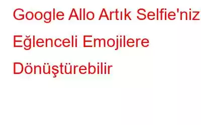 Google Allo Artık Selfie'nizi Eğlenceli Emojilere Dönüştürebilir