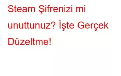 Steam Şifrenizi mi unuttunuz? İşte Gerçek Düzeltme!