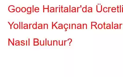 Google Haritalar'da Ücretli Yollardan Kaçınan Rotalar Nasıl Bulunur?