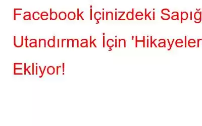 Facebook İçinizdeki Sapığı Utandırmak İçin 'Hikayeler' Ekliyor!