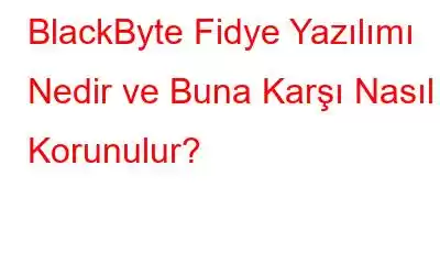 BlackByte Fidye Yazılımı Nedir ve Buna Karşı Nasıl Korunulur?