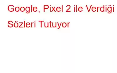 Google, Pixel 2 ile Verdiği Sözleri Tutuyor