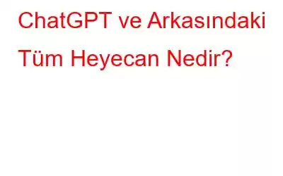 ChatGPT ve Arkasındaki Tüm Heyecan Nedir?