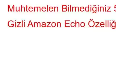 Muhtemelen Bilmediğiniz 5 Gizli Amazon Echo Özelliği!