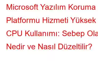 Microsoft Yazılım Koruma Platformu Hizmeti Yüksek CPU Kullanımı: Sebep Olan Nedir ve Nasıl Düzeltilir?