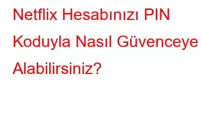 Netflix Hesabınızı PIN Koduyla Nasıl Güvenceye Alabilirsiniz?