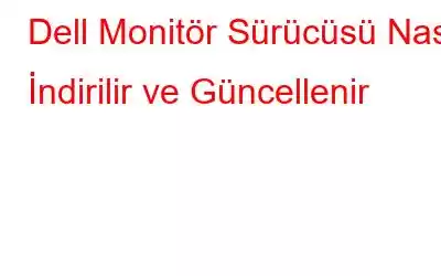 Dell Monitör Sürücüsü Nasıl İndirilir ve Güncellenir