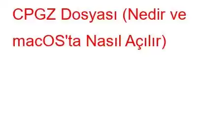 CPGZ Dosyası (Nedir ve macOS'ta Nasıl Açılır)