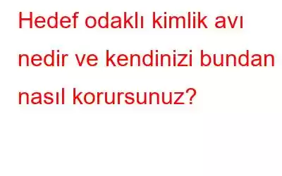 Hedef odaklı kimlik avı nedir ve kendinizi bundan nasıl korursunuz?