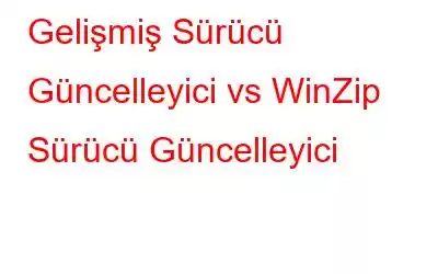 Gelişmiş Sürücü Güncelleyici vs WinZip Sürücü Güncelleyici