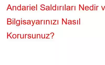 Andariel Saldırıları Nedir ve Bilgisayarınızı Nasıl Korursunuz?