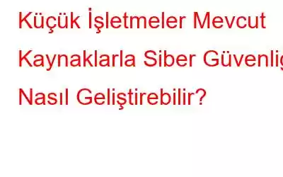 Küçük İşletmeler Mevcut Kaynaklarla Siber Güvenliği Nasıl Geliştirebilir?