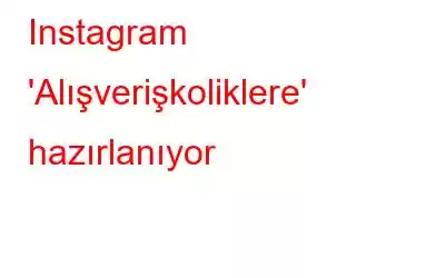 Instagram 'Alışverişkoliklere' hazırlanıyor