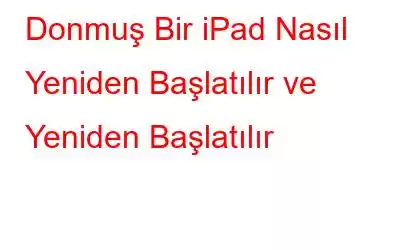 Donmuş Bir iPad Nasıl Yeniden Başlatılır ve Yeniden Başlatılır