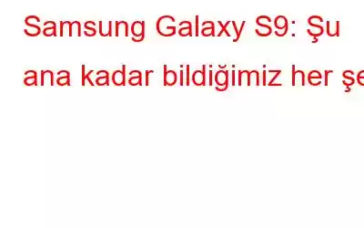 Samsung Galaxy S9: Şu ana kadar bildiğimiz her şey