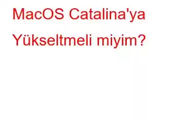 MacOS Catalina'ya Yükseltmeli miyim?