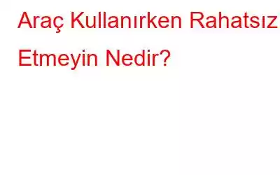 Araç Kullanırken Rahatsız Etmeyin Nedir?