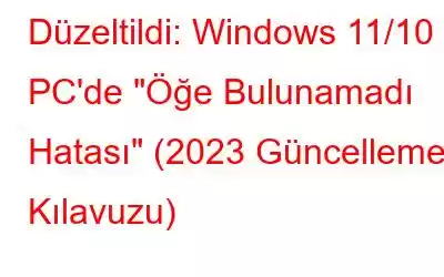 Düzeltildi: Windows 11/10 PC'de 