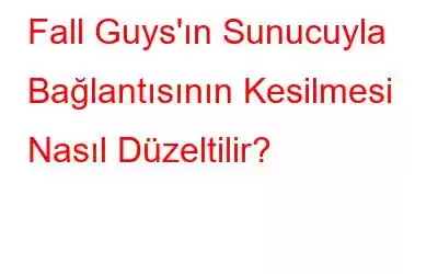 Fall Guys'ın Sunucuyla Bağlantısının Kesilmesi Nasıl Düzeltilir?