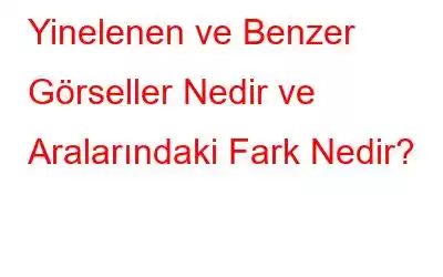 Yinelenen ve Benzer Görseller Nedir ve Aralarındaki Fark Nedir?