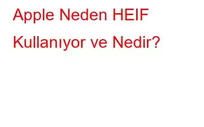 Apple Neden HEIF Kullanıyor ve Nedir?