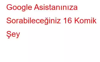 Google Asistanınıza Sorabileceğiniz 16 Komik Şey