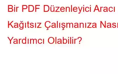 Bir PDF Düzenleyici Aracı Kağıtsız Çalışmanıza Nasıl Yardımcı Olabilir?