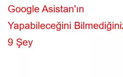 Google Asistan'ın Yapabileceğini Bilmediğiniz 9 Şey