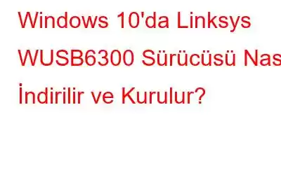 Windows 10'da Linksys WUSB6300 Sürücüsü Nasıl İndirilir ve Kurulur?