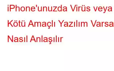 iPhone'unuzda Virüs veya Kötü Amaçlı Yazılım Varsa Nasıl Anlaşılır