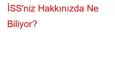 İSS'niz Hakkınızda Ne Biliyor?