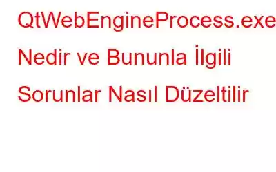 QtWebEngineProcess.exe Nedir ve Bununla İlgili Sorunlar Nasıl Düzeltilir